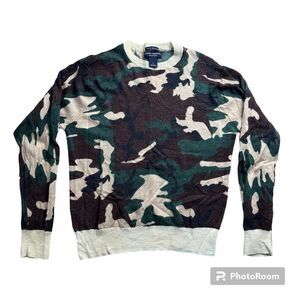 Daniel‎ Cremieux Italian Merino Wool Camouflage Crewneck Sweater Women’s Large